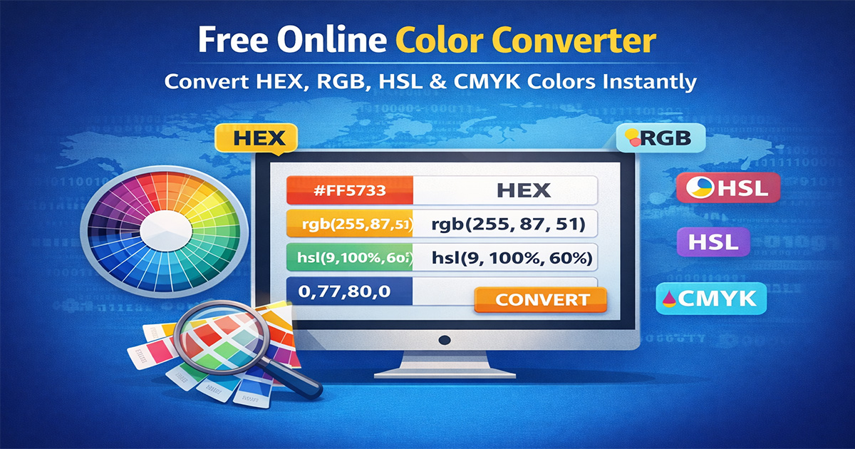 Free Online Color Converter – Convert HEX, RGB, HSL & CMYK Colors ...